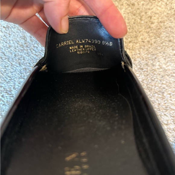 New-Lauren Ralph Lauren R.L.L. Carriel Black Patent Leather Loafer Slip-on Mules - Picture 3 of 3